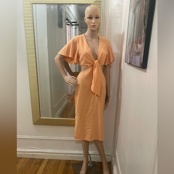 Lulus Orange Dress - Picture 14 of 14